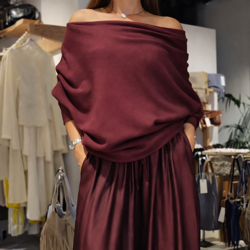 Gabriella | Completo Elegante Spalle Scoperte