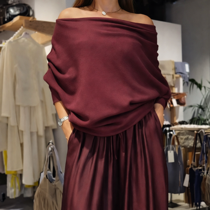 Gabriella | Completo Elegante Spalle Scoperte